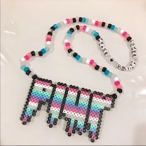 PLUR PERLER KANDI WAIST BELT